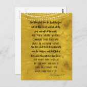 Liefde God KJV Bijbelverzen Briefkaart (Voorkant / Achterkant)