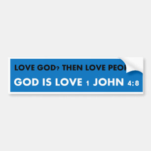 Liefde God liefde Bumpersticker