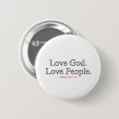 Liefde God liefde Ronde Button 5,7 Cm (Voorkant /achterkant)