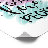 Liefde God, liefdesmensen Poster (Hoek)