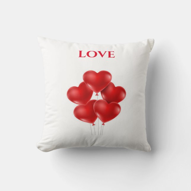 Liefde goot kussen. "16 x 16" kussen (Voorkant)