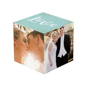 Liefde - Gouden Confetti - Trouwfoto's Kubus