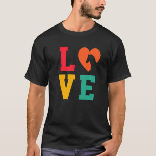 Liefde Grafische Paard Liefhebber Equestrian Ruite T-shirt