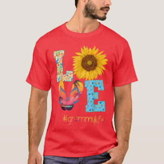 LIEFDE Grammy Leven Flip Flops Zonnebloem Zomer Mo T-shirt