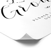 Liefde groeit bloeiend Petal Guest Board bruiloft Poster (Hoek)