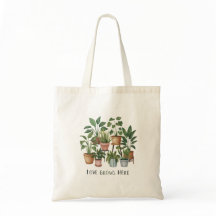 Liefde Groeit Hier Canvas tas, Plant Liefhebbers,