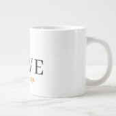 Liefde groeit hier | Pompoenlettering herfst Extra Grote Beker (Rechts)