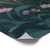 Liefde Groeit Sunset Heart Landscape Art Poster (Hoek)