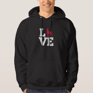 Liefde Groot Deen Hondenliefhebber Dog Mam Pap Hoodie
