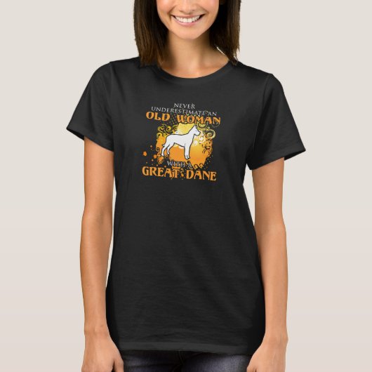 liefde Grote dane Funny Gift T-shirt (Voorkant)