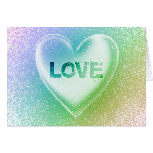 Liefde: Grunge Hart : (Voorkant Horizontaal)