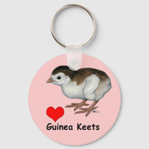 Liefde Guinea kuikens Sleutelhanger
