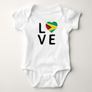 Liefde - Guyana-vlag Romper
