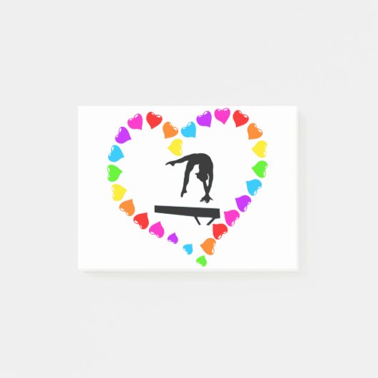 Liefde Gymnastiek Post It Notes (Voorkant)