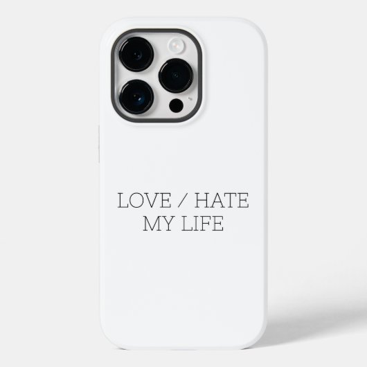 Liefde/haat mijn leven Case-Mate iPhone case (Achterkant)