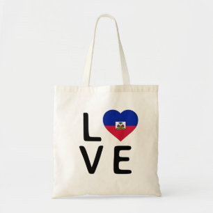 Liefde - Haïtiaanse vlag Tote Bag