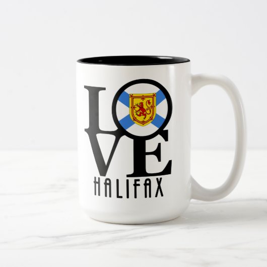 LIEFDE Halifax 15oz Tweekleurige Koffiemok (Rechts)