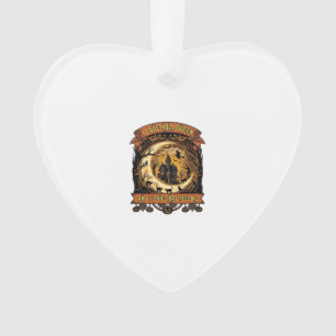 Liefde Halloween Spokenhuis Halve Maan Zwart C Ornament