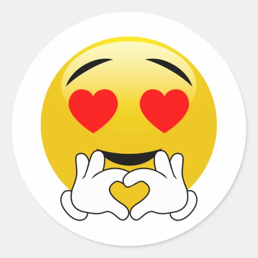 Liefde Handen Hart Emoji Stickers (Voorkant)