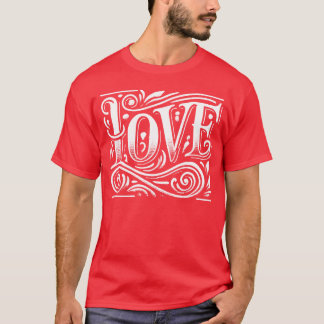 Liefde Handgemaakte Lettering vriend T-shirt
