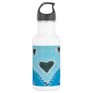 Liefde Happy Hearts Face Tie Dye Waterfles