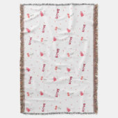 Liefde Hart Bloem Gooi Deken (Voorkant Verticaal)