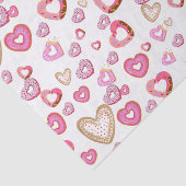 Liefde hart doneert zoete gebak roze valentijn tissuepapier (Detail)