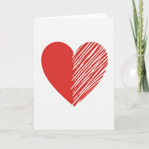 Liefde Hart Doodle Kaart