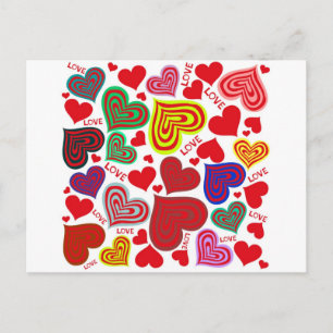 liefde - hart en liefde briefkaart