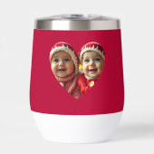 Liefde Hart Foto Waterfles (Voorkant)