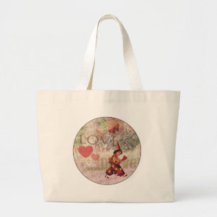 Liefde Hart Geliefde Valentijn Cherubijn Grote Tote Bag