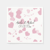 liefde hart gepersonaliseerd servet (Voorkant)