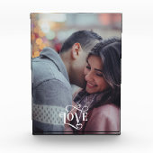 Liefde hart gepersonaliseerde foto aangepaste fami (Voorkant)