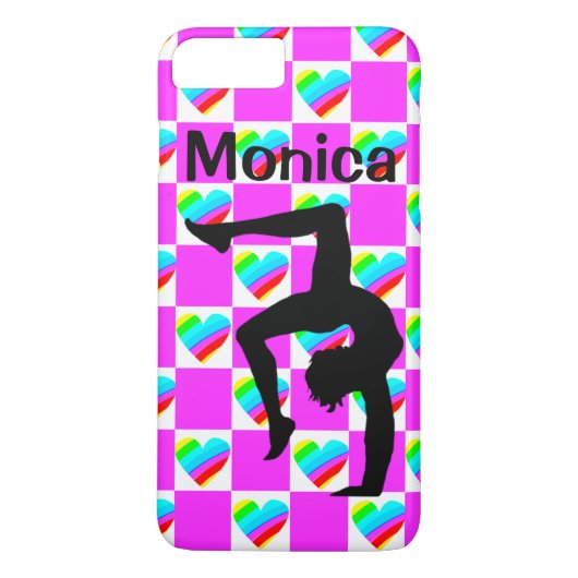  LIEFDE HART GEPERSONALISEERDE GYMNAST TELEFOON CA Case-Mate iPhone CASE (Achterkant)