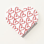 Liefde hart gevormd spiraal notitieboek (Achterkant)