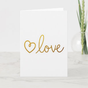 Liefde Hart Glitter Kaart