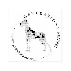 Liefde Hart Great Dane Postzegels Zelfinktende Stempel