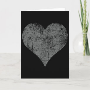 Liefde Hart Grunge Hart Bedroefd Schattig Valentij Kaart