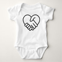Liefde hart handdruk