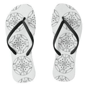 Liefde Hart Katten Kaleidoscoop Muiltjes Teenslippers