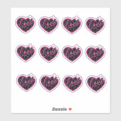 Liefde Hart Luipaard Print Sticker (Vel)