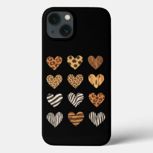 Liefde Hart Luipaard Schattig Valentijnsdag iPhone 13 Hoesje