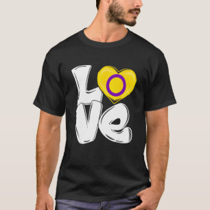 LIEFDE Hart Ondersteuning LGBTQ Pride Maand LGBT I T-shirt