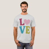 Liefde hart Paar T-shirt (Voorkant volledig)
