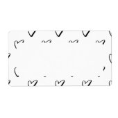 Liefde Hart Persoonlijk Aangepast Etiket (Voorkant)