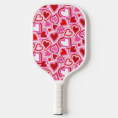 Liefde hart pickleball paddle (Achterkant)