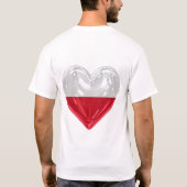 Liefde hart polen t-shirt (Achterkant)