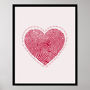 Liefde Hart Poster WallArt Home Decor