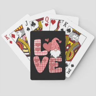 Liefde Hart Schattig Gnoom Valentijnsdag Pokerkaarten