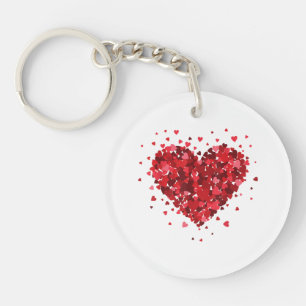 Liefde Hart Shirt voor Vrouwen Meisjes Jongens Har Sleutelhanger